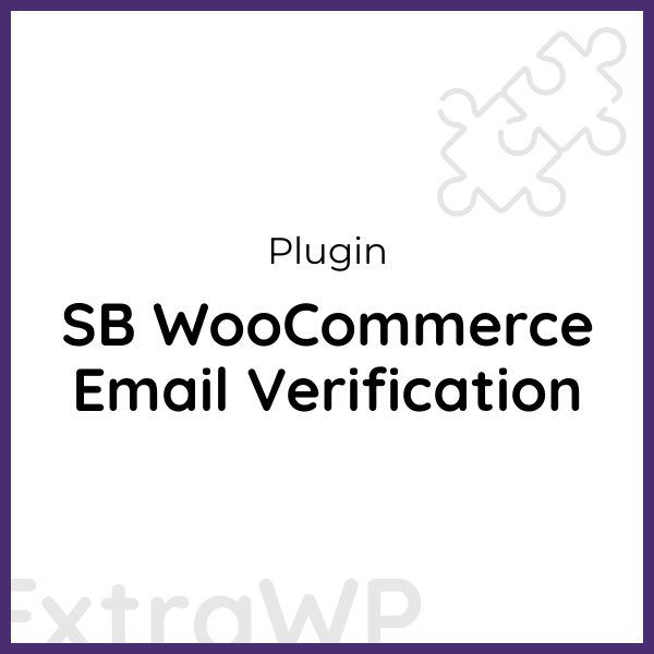 SB WooCommerce Email Verification