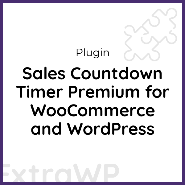 Sales Countdown Timer Premium for WooCommerce and WordPress