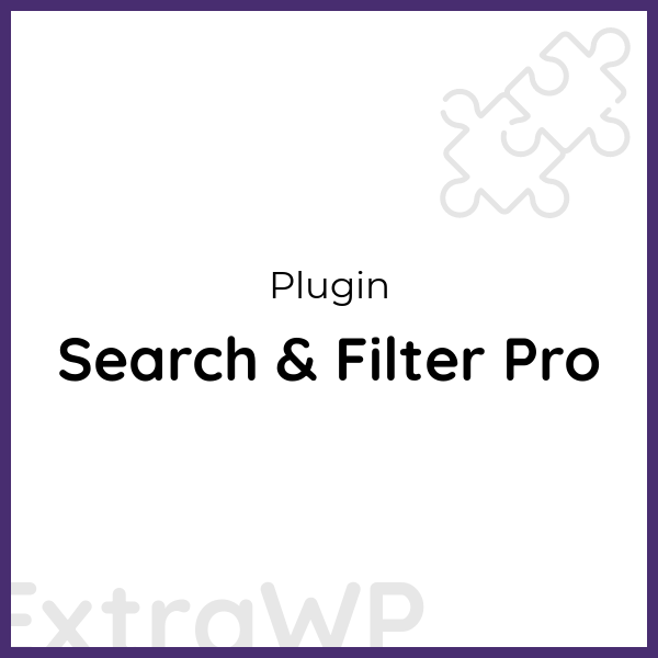 Search & Filter Pro