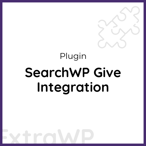 SearchWP Give Integration