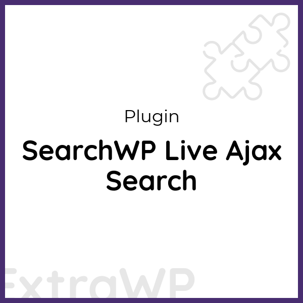 SearchWP Live Ajax Search