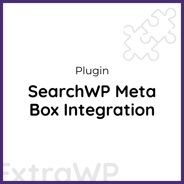 SearchWP Meta Box Integration