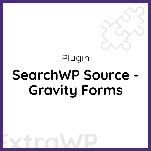 SearchWP Source - Gravity Forms