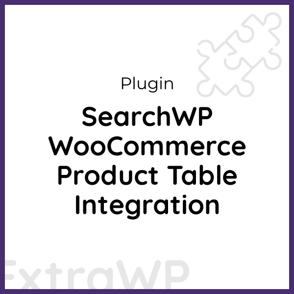 SearchWP WooCommerce Product Table Integration