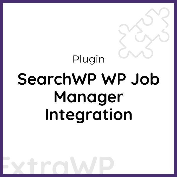 SearchWP WP Job Manager Integration