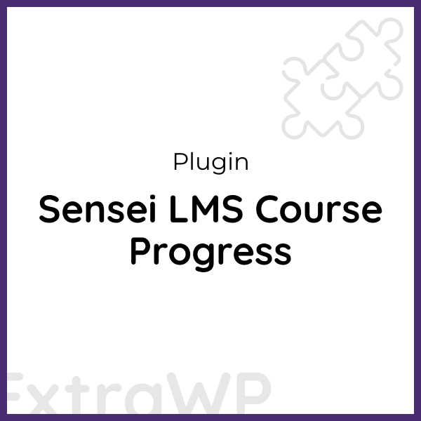 Sensei LMS Course Progress