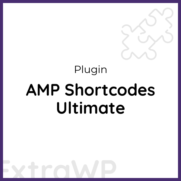 AMP Shortcodes Ultimate