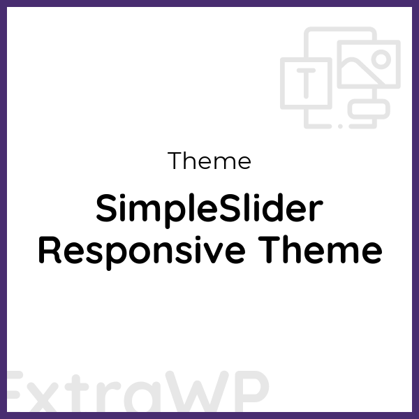 SimpleSlider Responsive Theme