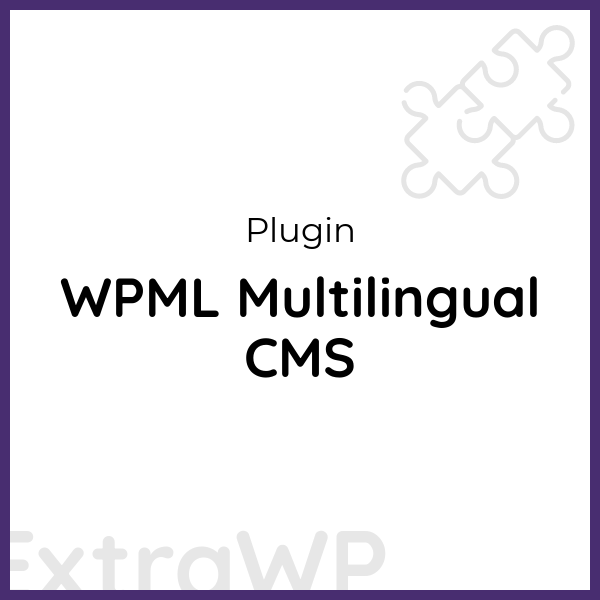 WPML Multilingual CMS