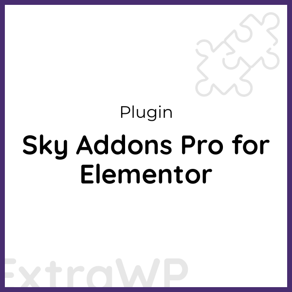 Sky Addons Pro for Elementor