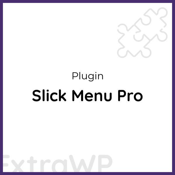 Slick Menu Pro