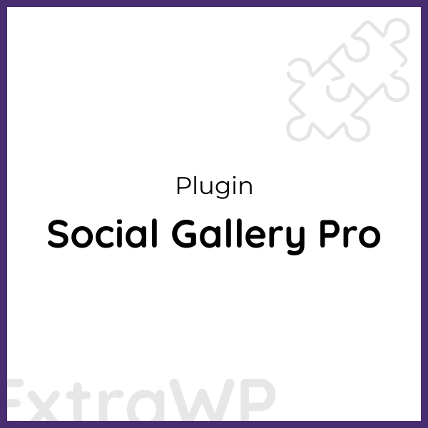 Social Gallery Pro