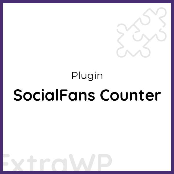 SocialFans Counter