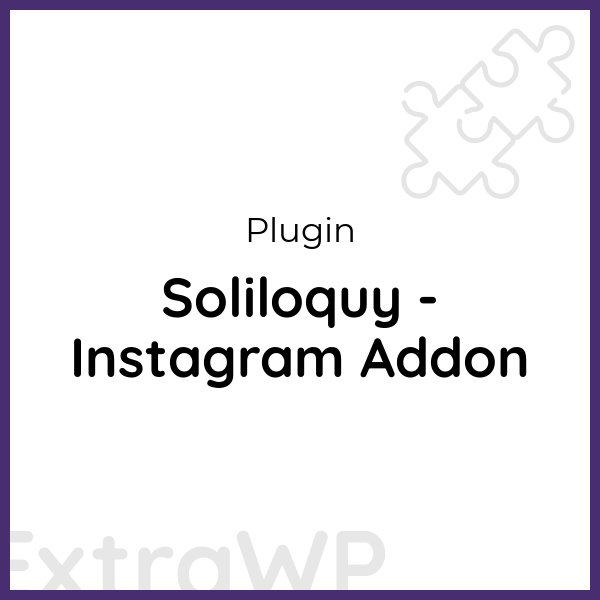 Soliloquy - Instagram Addon
