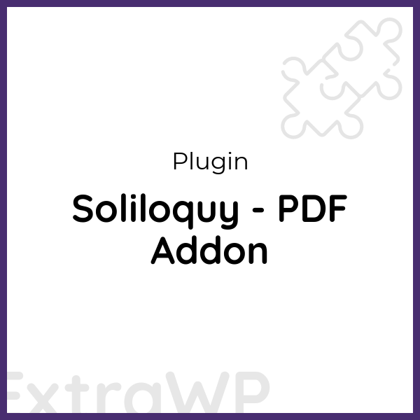 Soliloquy - PDF Addon