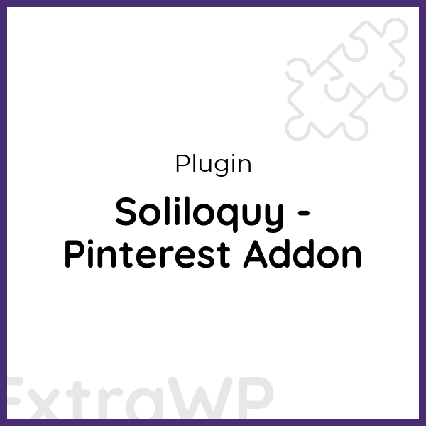 Soliloquy - Pinterest Addon