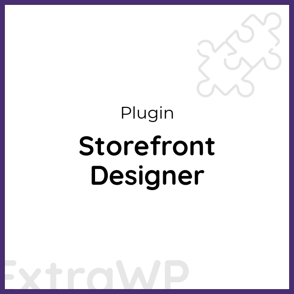 Storefront Designer