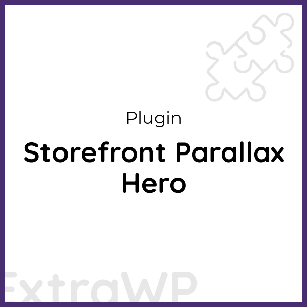 Storefront Parallax Hero