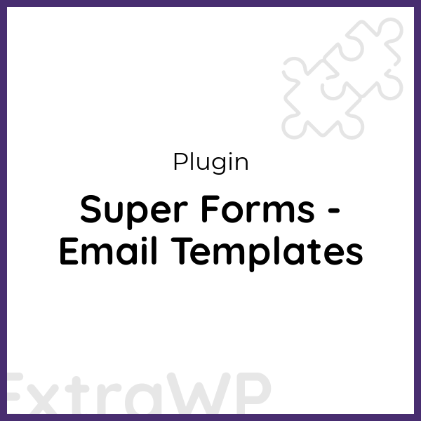 Super Forms - Email Templates