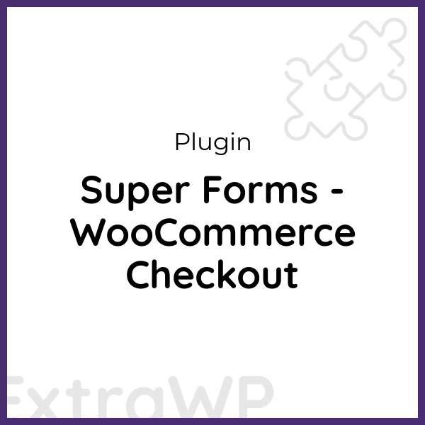 Super Forms - WooCommerce Checkout