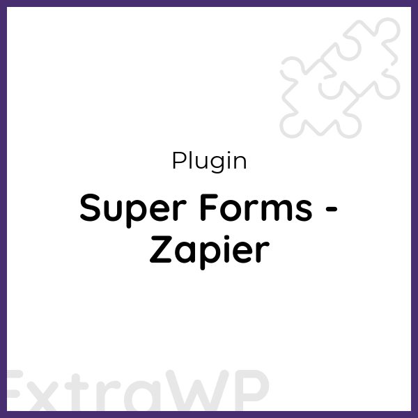 Super Forms - Zapier