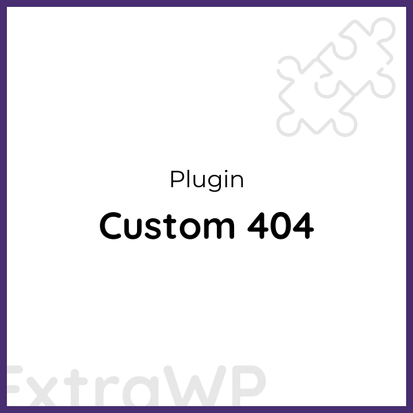 Custom 404