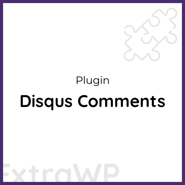 Disqus Comments