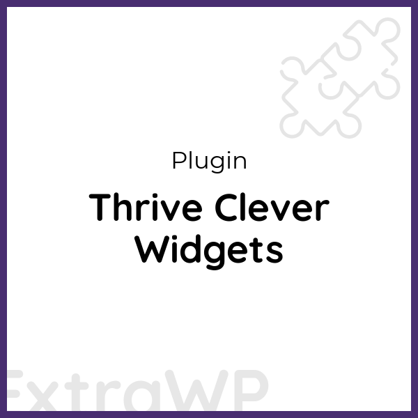 Thrive Clever Widgets