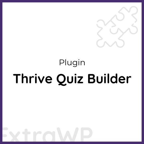 Thrive Quiz Builder