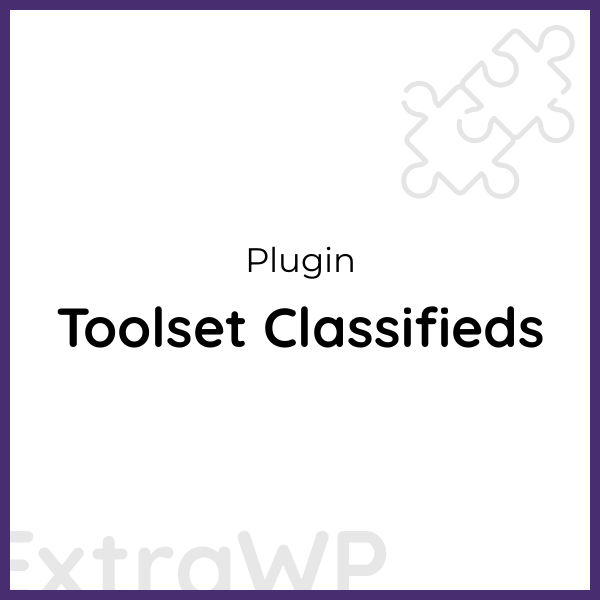 Toolset Classifieds