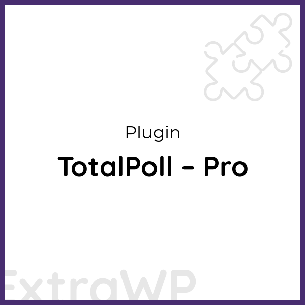 TotalPoll – Pro