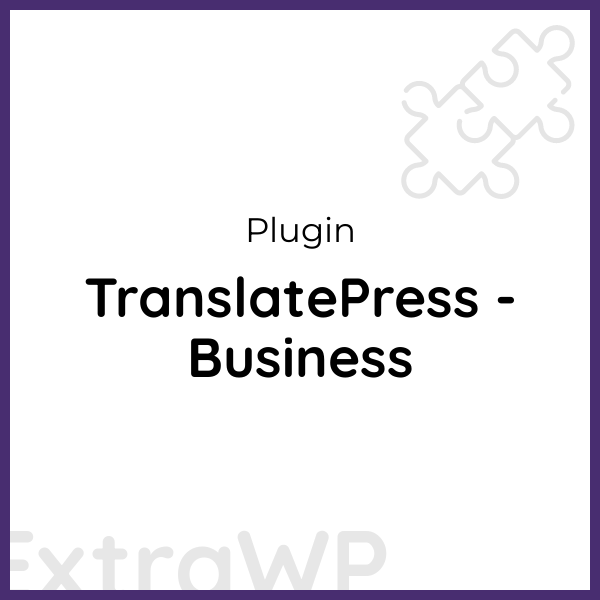 TranslatePress - Business