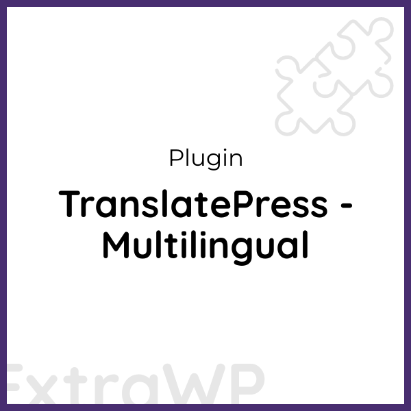 TranslatePress - Multilingual