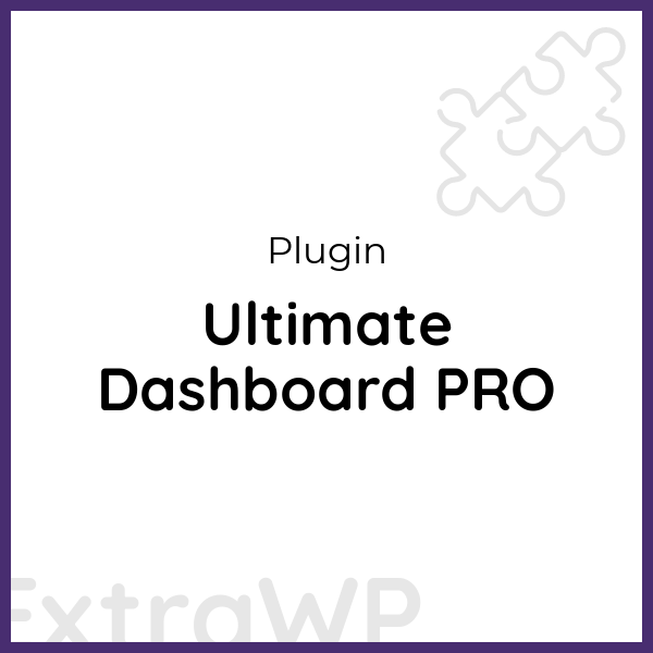 Ultimate Dashboard PRO