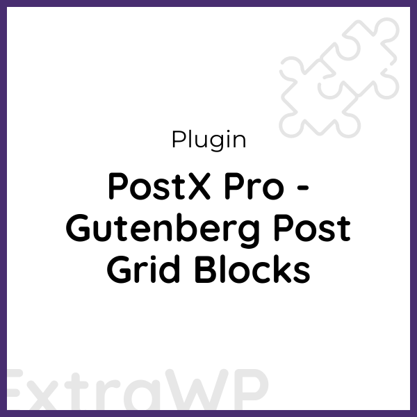 PostX Pro - Gutenberg Post Grid Blocks