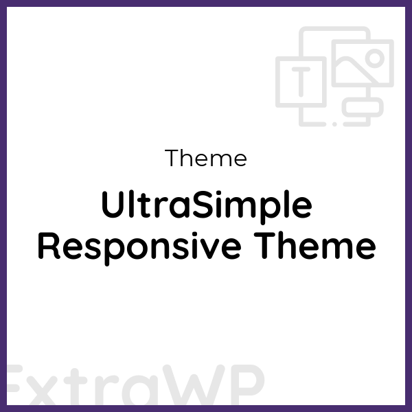 UltraSimple Responsive Theme