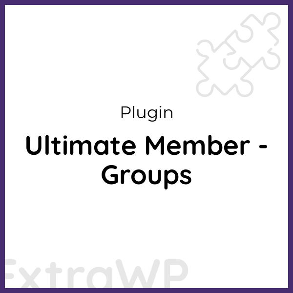 Ultimate Member - Groups