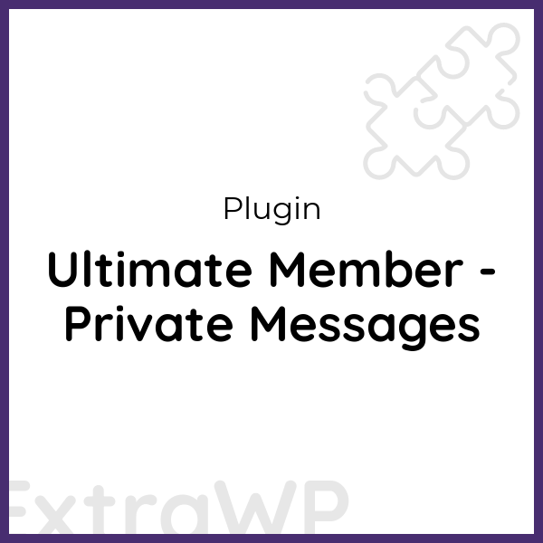 Ultimate Member - Private Messages