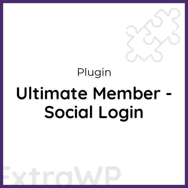 Ultimate Member - Social Login