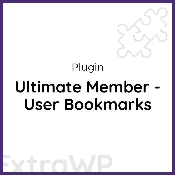 Ultimate Member - User Bookmarks