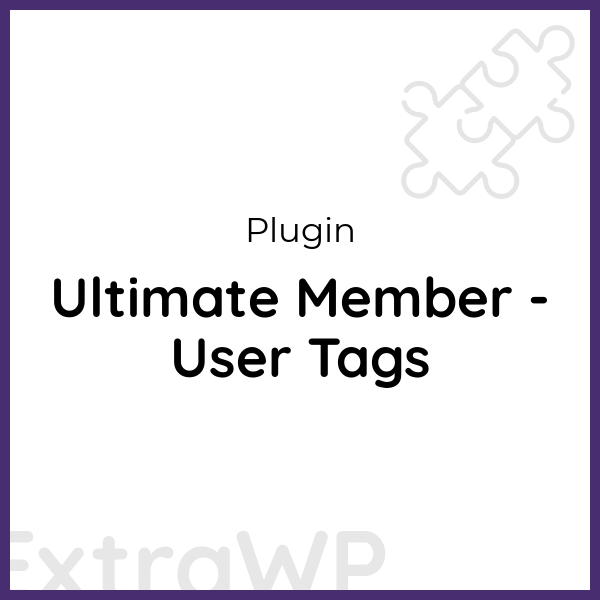 Ultimate Member - User Tags