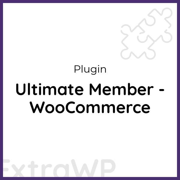 Ultimate Member - WooCommerce