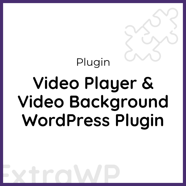 Video Player & Video Background WordPress Plugin