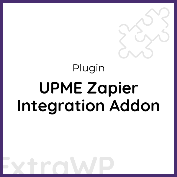 UPME Zapier Integration Addon