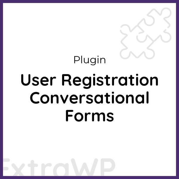 User Registration Conversational Forms