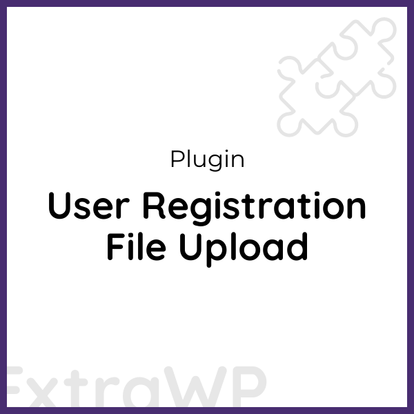 User Registration File Upload