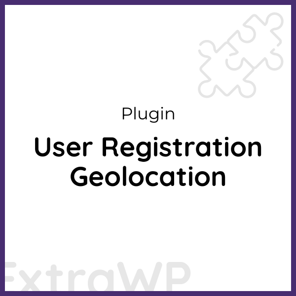 User Registration Geolocation