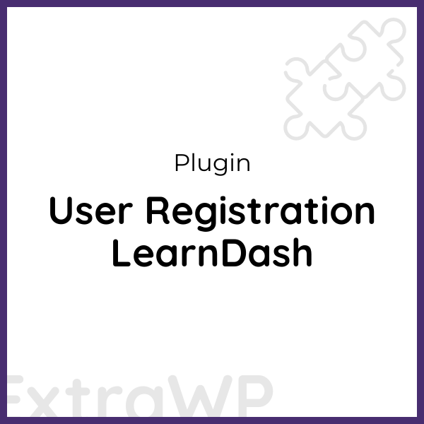 User Registration LearnDash