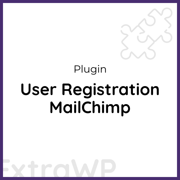 User Registration MailChimp