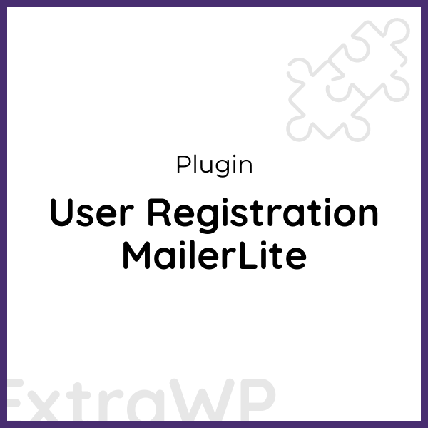 User Registration MailerLite